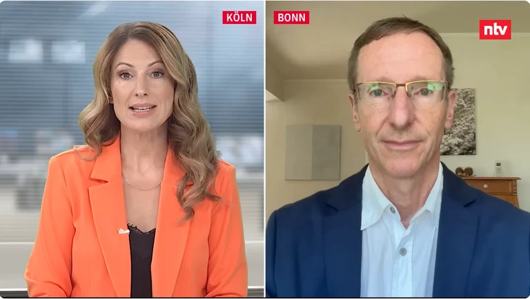 Dr. Joachim Weber im Interview mit n-tv.