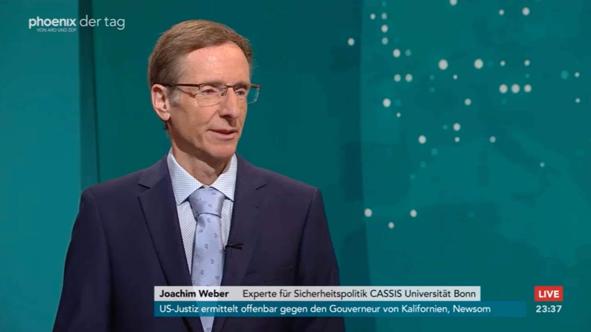 Dr. Joachim Weber bei phoenix der Tag