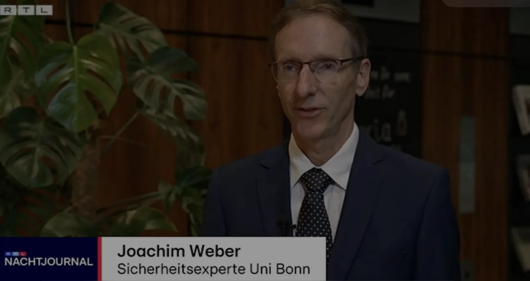 Dr. Joachim Weber im RTL Nachtjournal