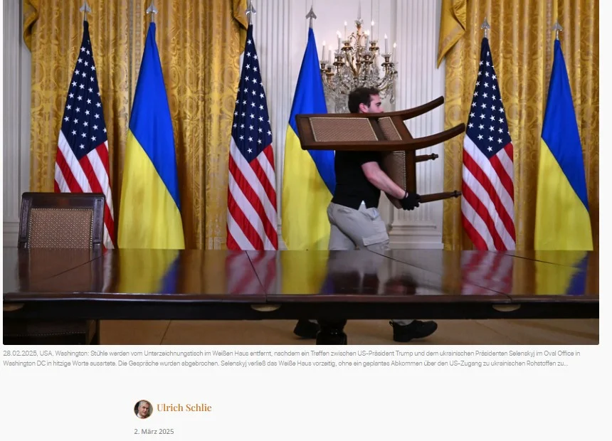 Gastbeitrag von Ulrich Schlie bei TRT Global