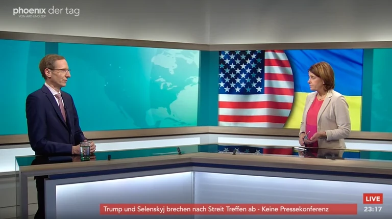 Joachim Weber im Interview bei Phoenix zum Treffen von Trump und Selenskyj
