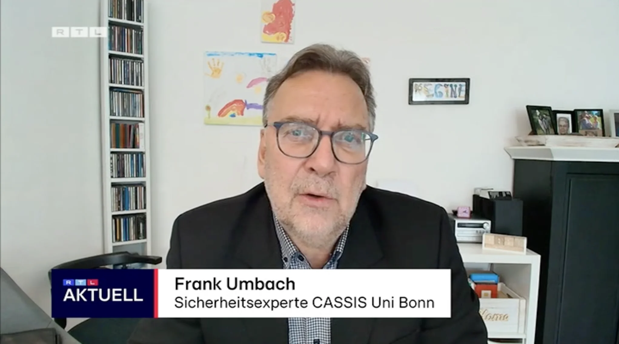 Dr. Frank Umbach bei RTL-Aktuell