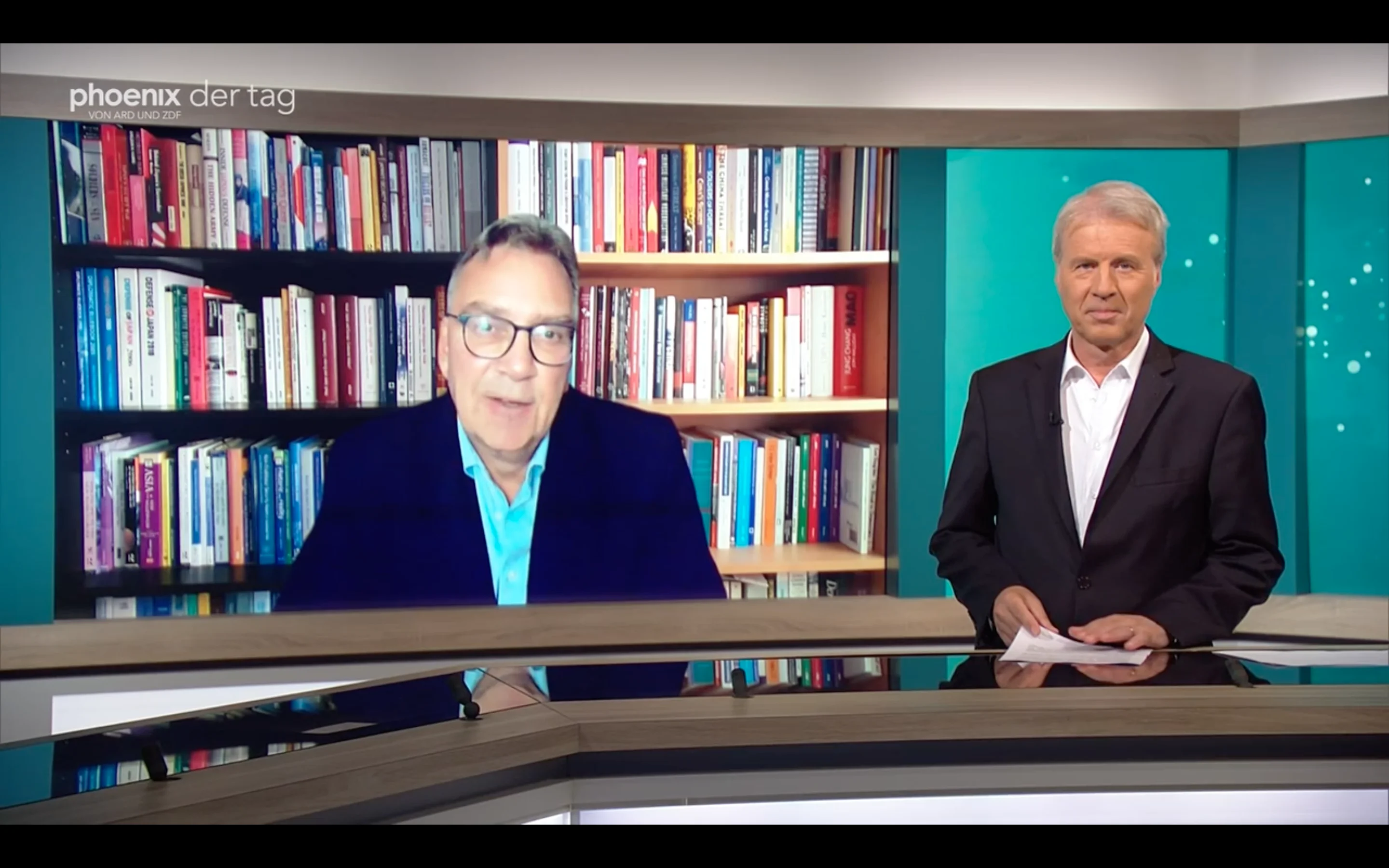 Dr. Frank Umbach, zugeschaltet am 9. September 2025 in der Sendung Phoenix der Tag.