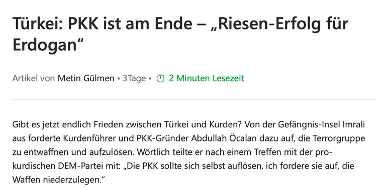 Schlie zur Situation in der Türkei