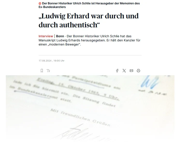 Prof. Dr. Ulrich Schlie im Interview mit dem Bonner General-Anzeiger