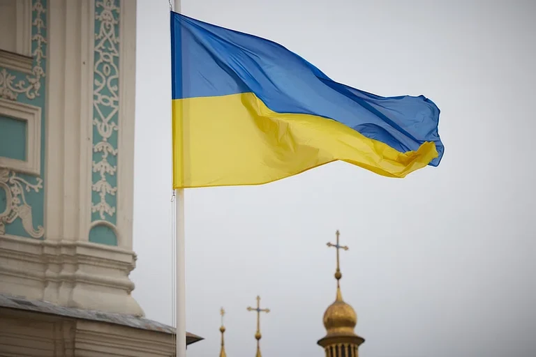 The flag of Ukraine
