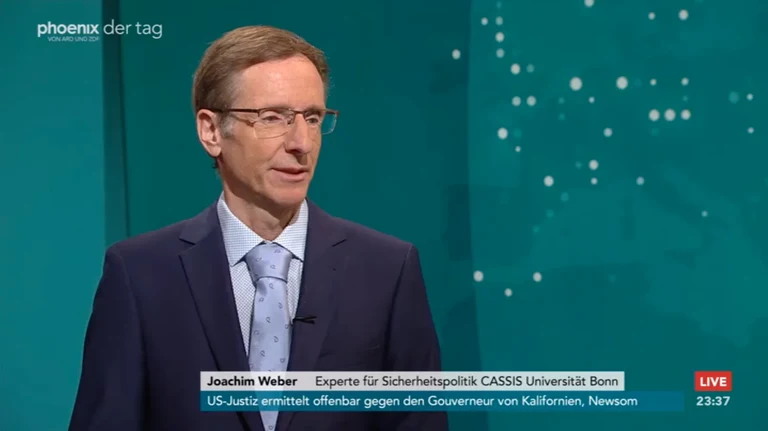 Dr. Joachim Weber bei phoenix der Tag