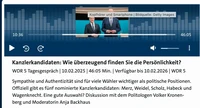 WDR interview with Prof. Dr. Volker Kronenberger: The Chancellor candidates in the mirror of personality