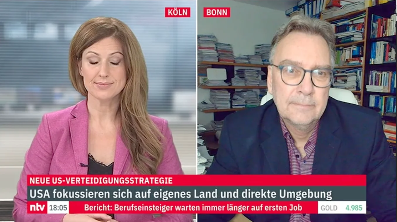 Dr. Frank Umbach bei n-tv über die neue US-Verteidigungsstrategie