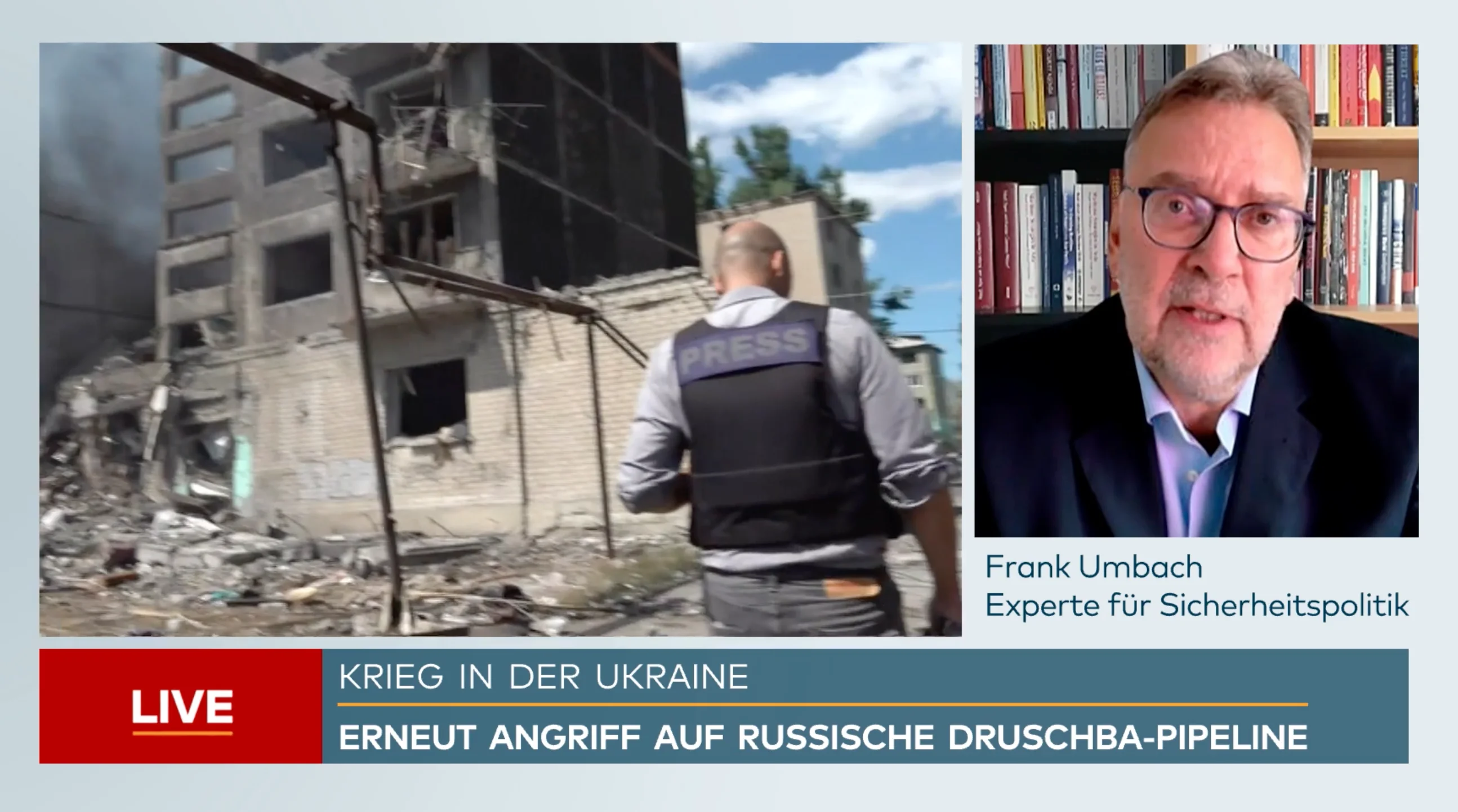 Dr. Frank Umbach on WELT on August 23rd, 2025.