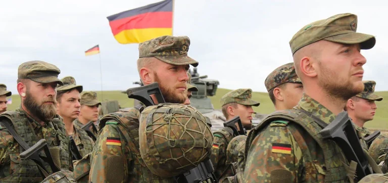 Soldiers of Germany's Bundeswehr.