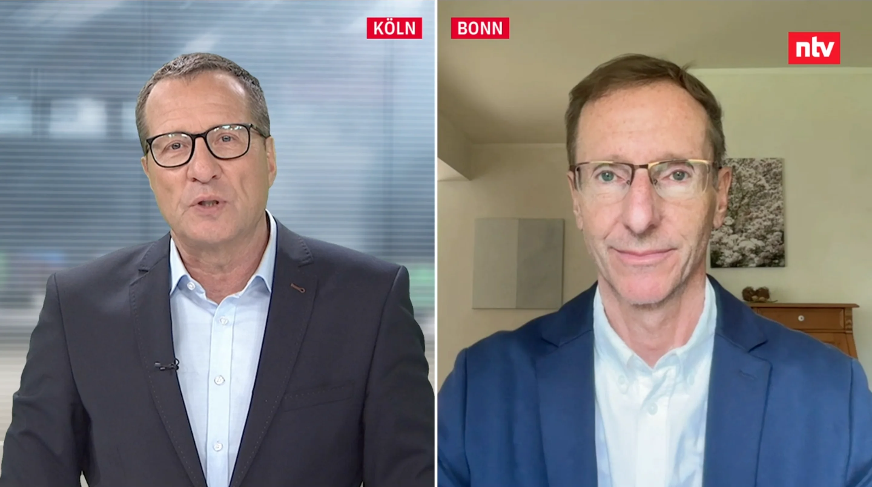 Dr. Joachim Weber during his interview with n-tv on August 18th, 2025.