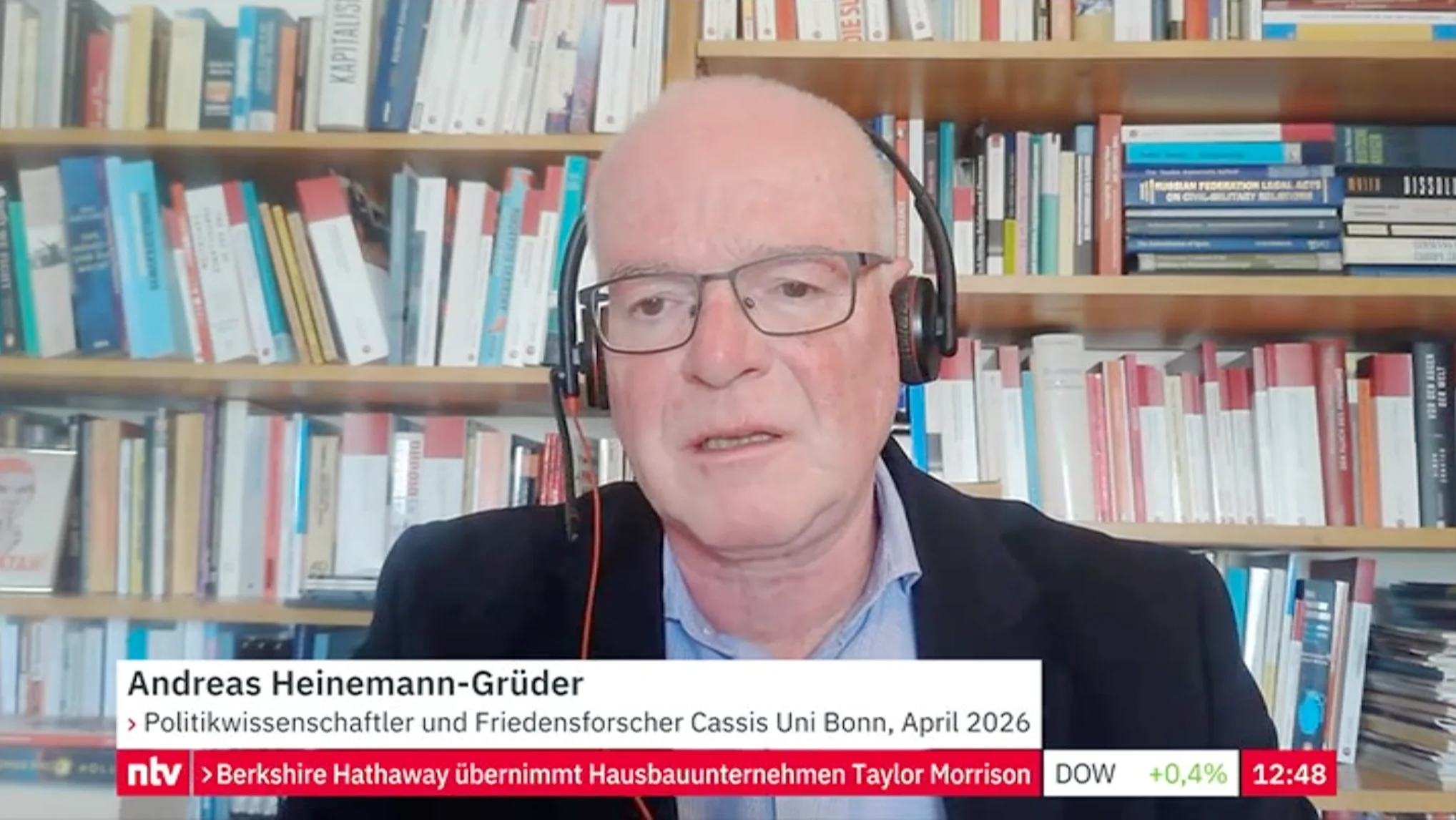 Prof. Dr. Andreas Heinemann-Grüder im Interview mit n-tv