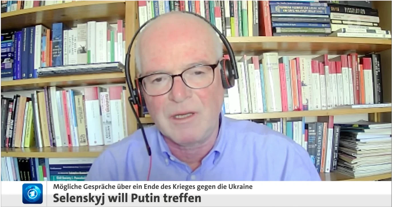 Prof. Dr. Andreas Heinemann-Grüder on the Tagesschau: Prospects for peace negotiations in the Ukraine war