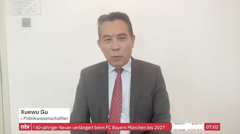 Prof. Dr. Xuewu Gu im Interview mit n-tv