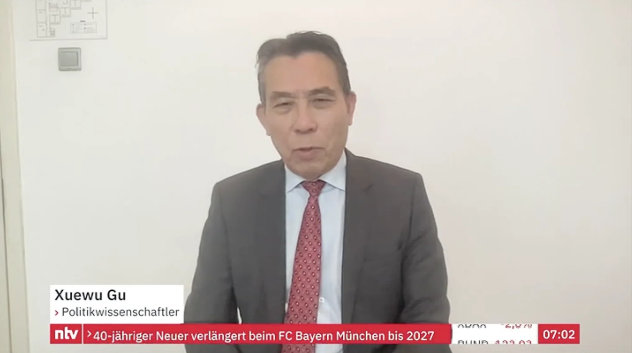 Prof. Dr. Xuewu Gu im Interview mit n-tv