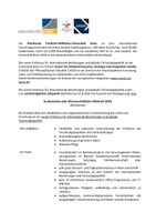 Stellenausschreibung, Junior-Professur für Internationale Beziehungen und globale Technologiepolitik