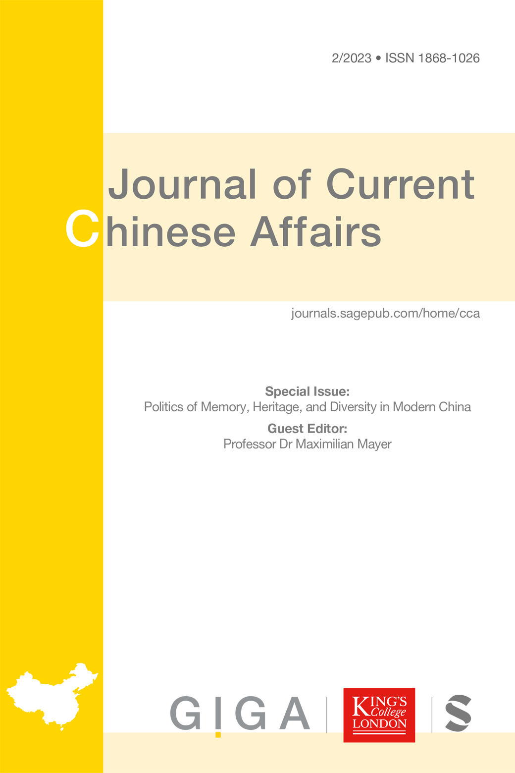 Journal of Current Chinese Affairs - Special Issue Okt 2023