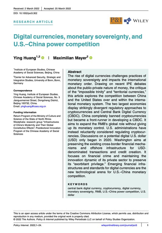 Huang and Mayer - 2022 - Digital currencies, monetary sovereignty, and U.S..jpg