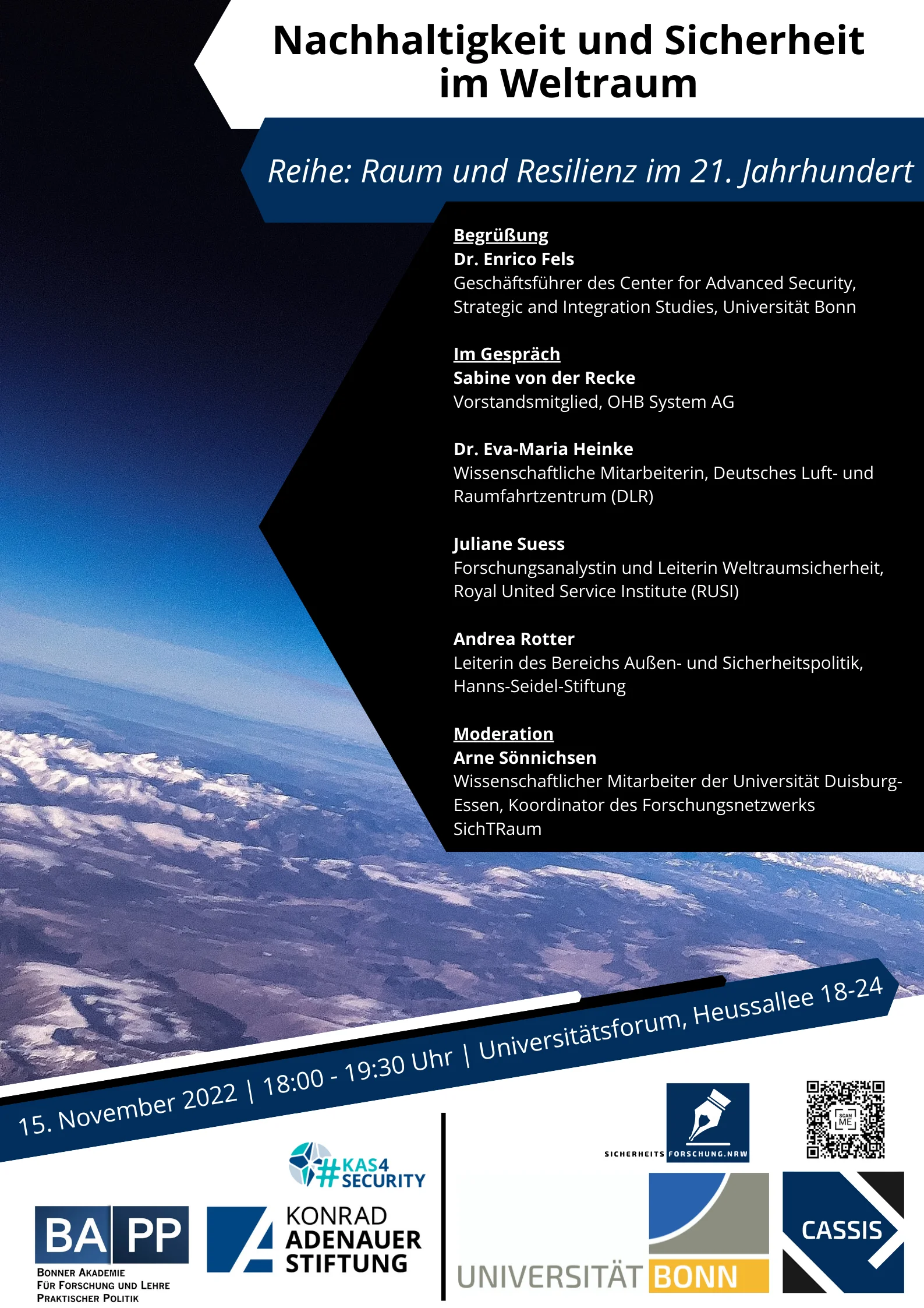 Nachhaltigkeit und Sicherheit im Weltraum