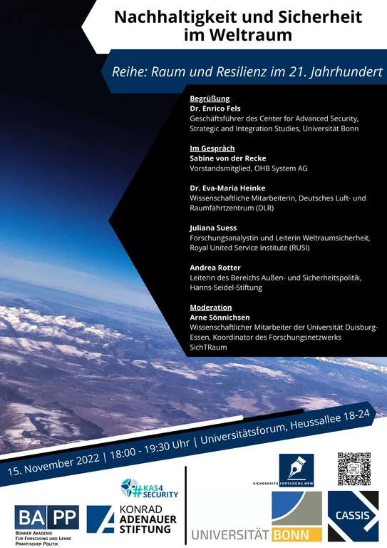 Nachhaltigkeit und Sicherheit im Weltraum